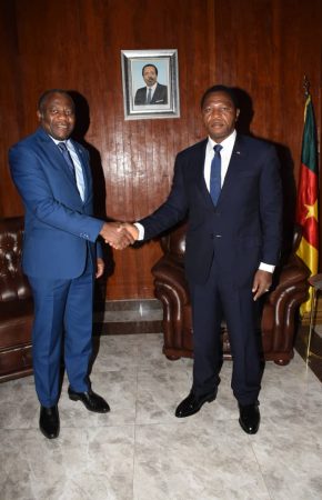 The Minister of Territorial Administration granted an audience to the Chairperson of the Cameroon Human Rights Commission (CHRC)
