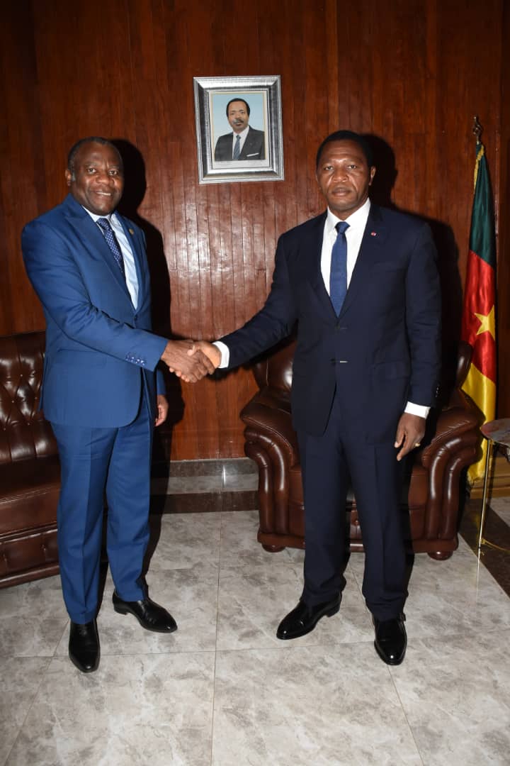 The Minister of Territorial Administration granted an audience to the Chairperson of the Cameroon Human Rights Commission (CHRC)