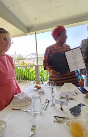 The Chairperson of the Cameroon Human Rights Commission (CHRC), Pr. James Mouangue Kobila, was invited by the German Embassy in Cameroon to join in a working lunch held at the residence of the German Mission