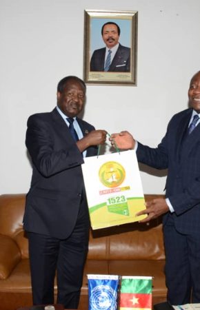 Cooperation : Prof James Mouangue Kobila granted an audience with His Excellency Abdou Abarry, the Special Representative of the United Nations Secretary-General for Central Africa