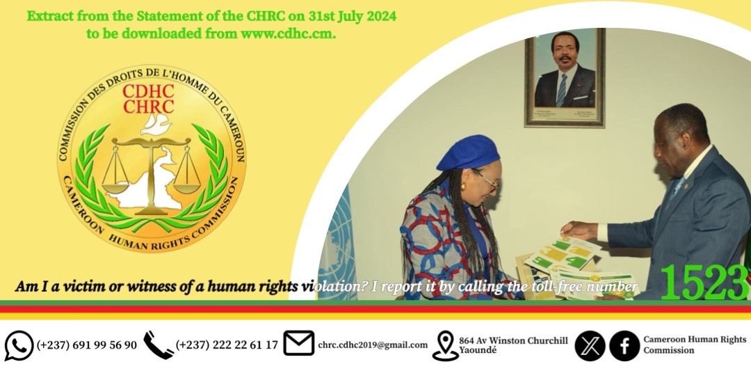 EXTRACT FROM THE STATEMENT BY THE CHRC TO MARK THE 62ND AFRICAN WOMEN’S DAY