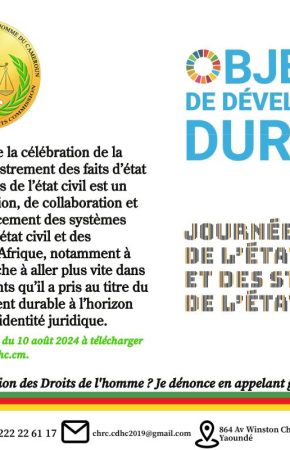 QUELQUES EXTRAITS DE LA DÉCLARATION DE LA CDHC À L’OCCASION DE LA 7e ÉDITION DE LA JOURNÉE AFRICAINE DE L’ENREGISTREMENT DES FAITS D’ÉTAT CIVIL ET DE PRODUCTION DES STATISTIQUES DE L’ÉTAT CIVIL