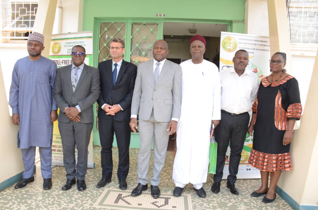 COOPERATION BETWEEN THE CHRC AND THE ICRC, Prof James Mouangue Kobila granted an audience to Mr Stéphane Bonamy, Prof James Mouangue Kobila granted an audience to Mr Stéphane Bonamy