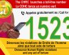 THE CHRC LAUNCHES A TOLL-FREE NUMBER