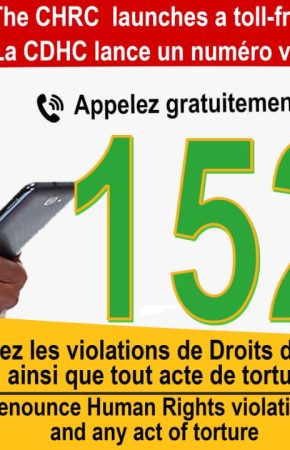 THE CHRC LAUNCHES A TOLL-FREE NUMBER