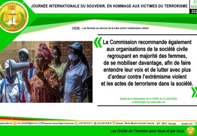 CÉLÉBRATION DE LA 6e ÉDITION DE LA JOURNÉE INTERNATIONALE DU SOUVENIR, EN HOMMAGE AUX VICTIMES DU TERRORISME