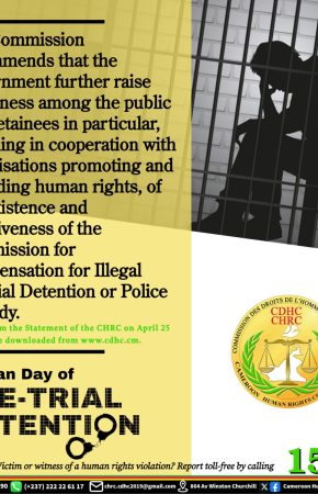 STATEMENT BY THE CHRC TO MARK THE SEVENTH AFRICAN DAY OF PRE-TRIAL DETENTION