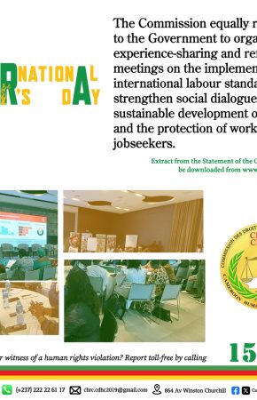 STATEMENT BY THE CHRC TO MARK THE 138TH INTERNATIONAL LABOUR DAY, 1ST MAY 2024