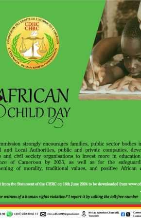 STATEMENT BY THE CHRC TO MARK THE 34TH DAY OF THE AFRICAN CHILD