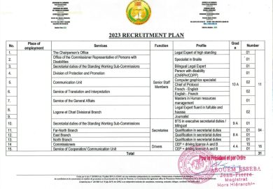 2023 RECRUTEMENT PLAN