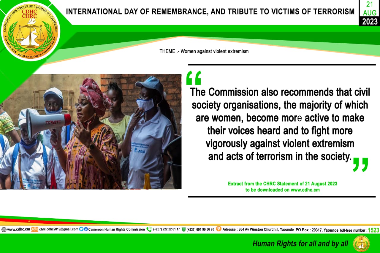 CELEBRATING THE INTERNATIONAL DAY OF REMEMBRANCE AND TRIBUTE TO THE VICTIMS OF TERRORISM