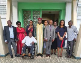 LE PROFESSEUR JAMES MOUANGUE KOBILA A REÇU EN AUDIENCE LES MEMBRES DU NOUVEAU BUREAU EXÉCUTIF DE LA PLATEFORME NATIONALE DES ORGANISATIONS DE PROMOTION DE L&rsquo;INCLUSION DES PERSONNES HANDICAPÉES DU CAMEROUN