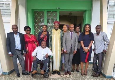 PROF. JAMES MOUANGUE KOBILA GRANTS AUDIENCE TO THE NEW EXECUTIVE BUREAU OF THE PLATFORM FOR INCLUSIVE SOCIETY FOR PERSONS WITH DISABILITIES