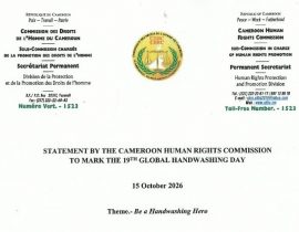 Statement by the CHRC to mark the 19th global handwashing Day