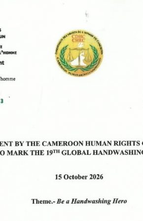 Statement by the CHRC to mark the 19th global handwashing Day