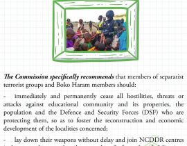 Awareness visuals of the Statement by the CHRC to mark the seventh international Day to protect education from attack
