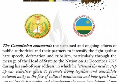 Awareness visuals of the Statement by the Cameroon Human Rights Commission to mark the international Day of reflection on the 1994 Genocide against the Tutsi in Rwanda