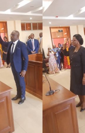 Des représentants de la CDHC prêtent serment au sein de la Commission du Statut des Réfugiés au Cameroun