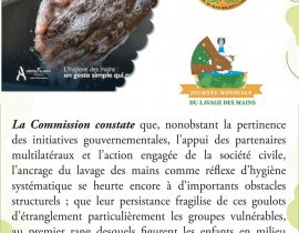 VISUELS DE SENSIBILISATION DE LA DÉCLARATION DE LA CDHC À L&rsquo;OCCASION DE LA 19e ÉDITION DE LA JOURNÉE MONDIALE DU LAVAGE DES MAINS, 15 oct 2026