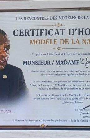 Le professeur James MOUANGUE KOBILA, modèle pour la jeunesse camerounaise